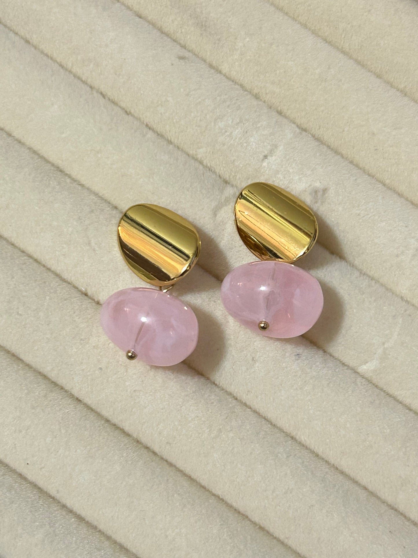 Pink Drop Earrings