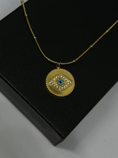 Evil Eye Diamond Necklace