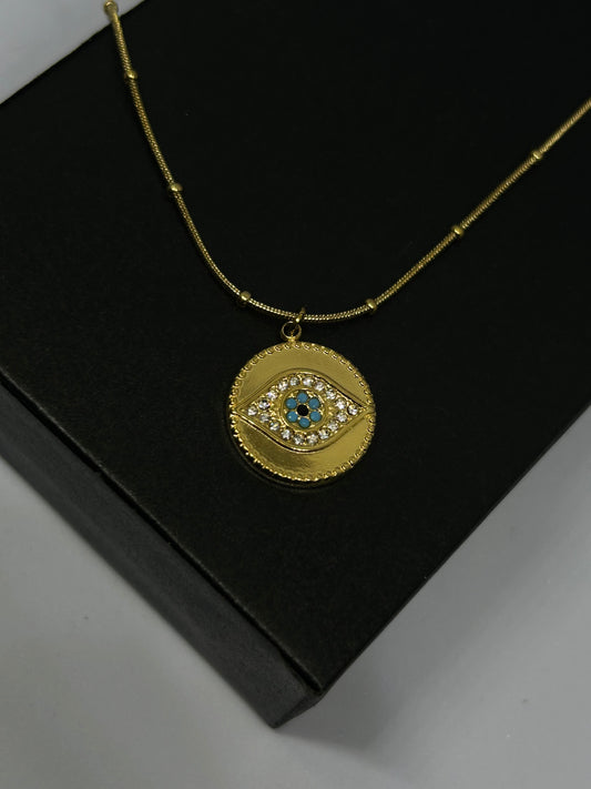 Evil Eye Diamond Necklace