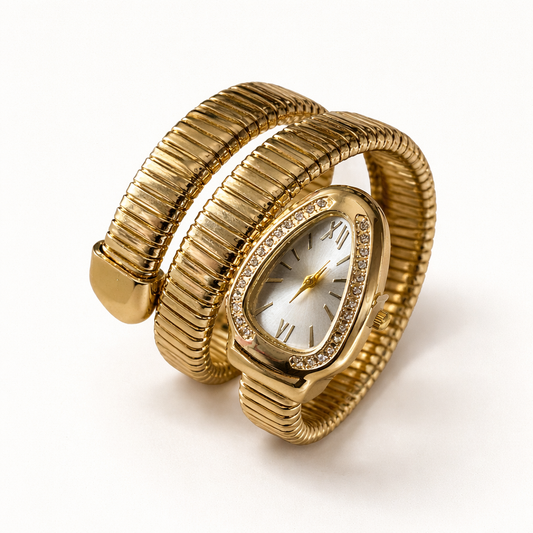 Diamond Snake watch(White Dial)