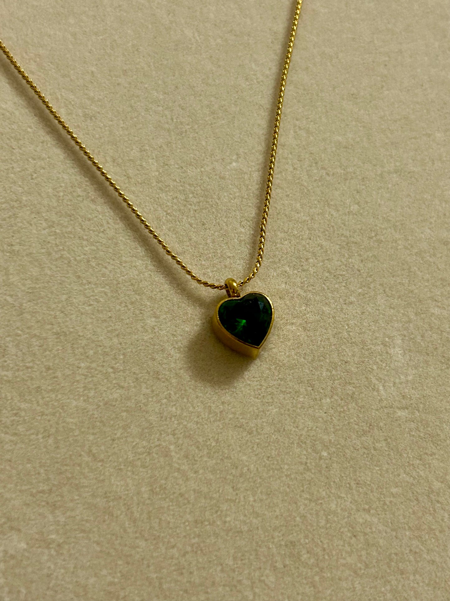 Green Heart Necklace