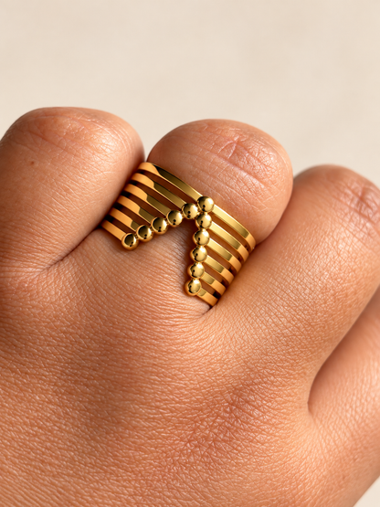 Golden Rhythm Ring