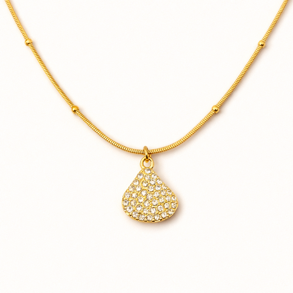 Diamond Shell Necklace