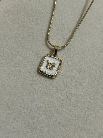 Square Butterfly Necklace