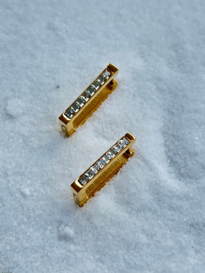 Diamond Hoop Earrings