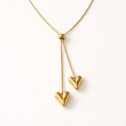 Hearts Adjustable Necklace