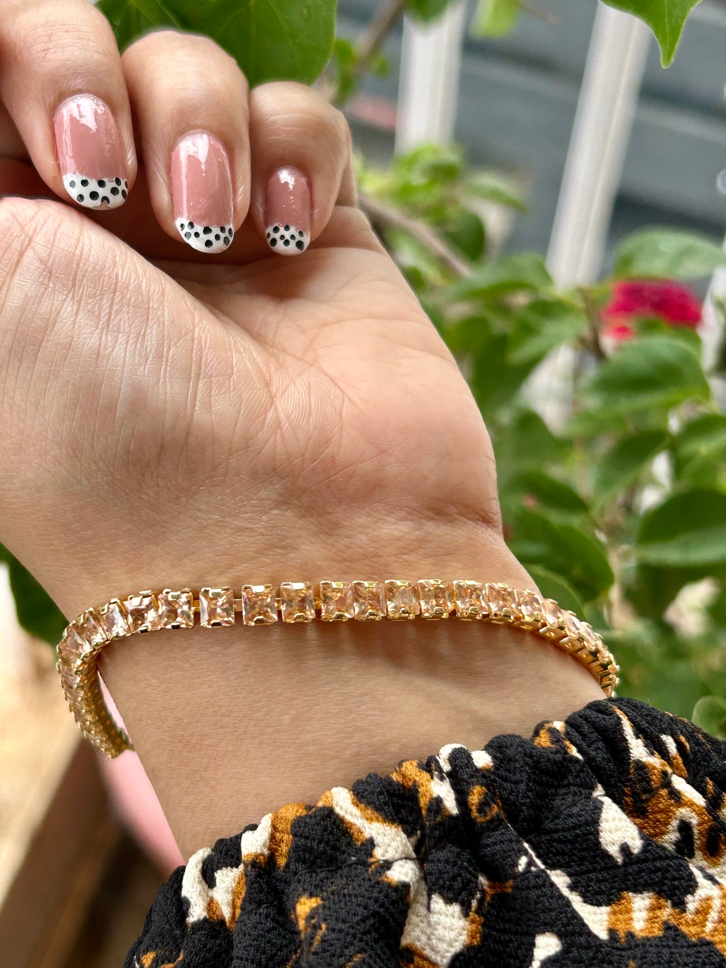Golden Tennis Bracelet