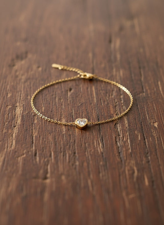 Diamond Heart Bracelet