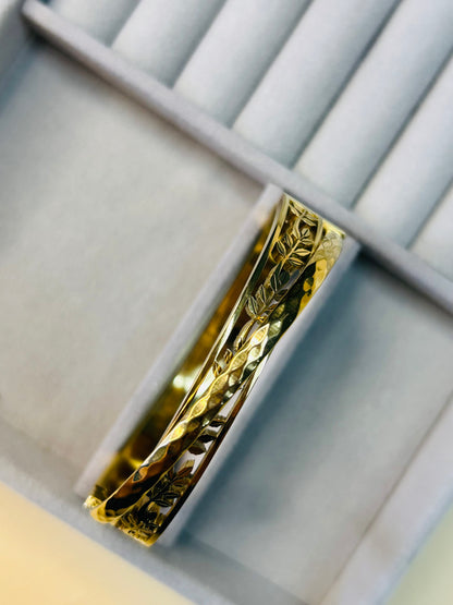 Golden Laurel Bangle