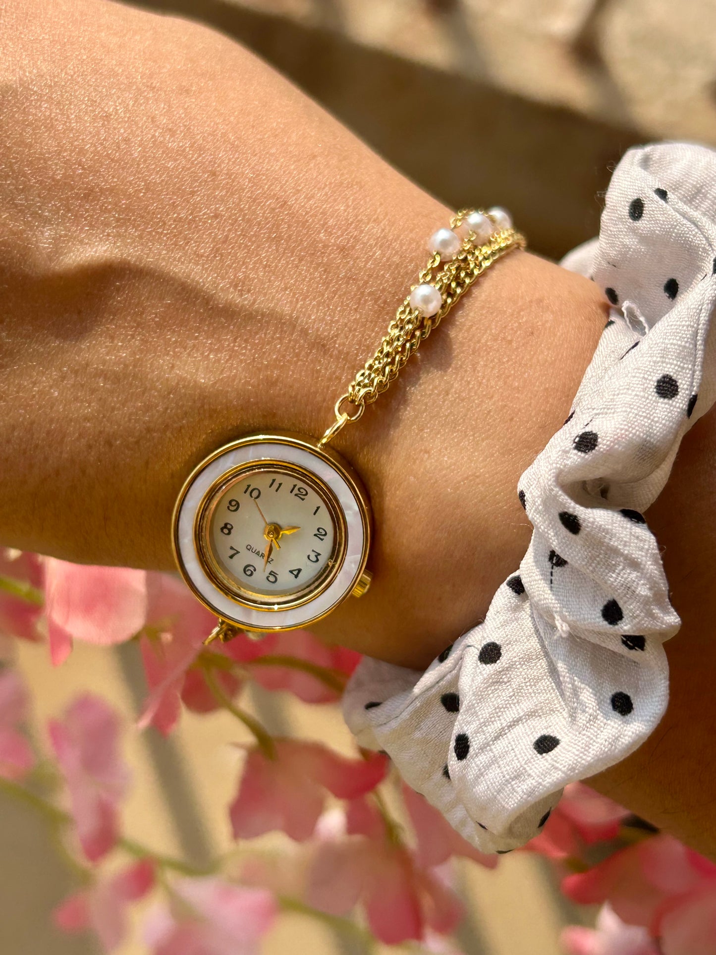 Pearl Bracelet Watch