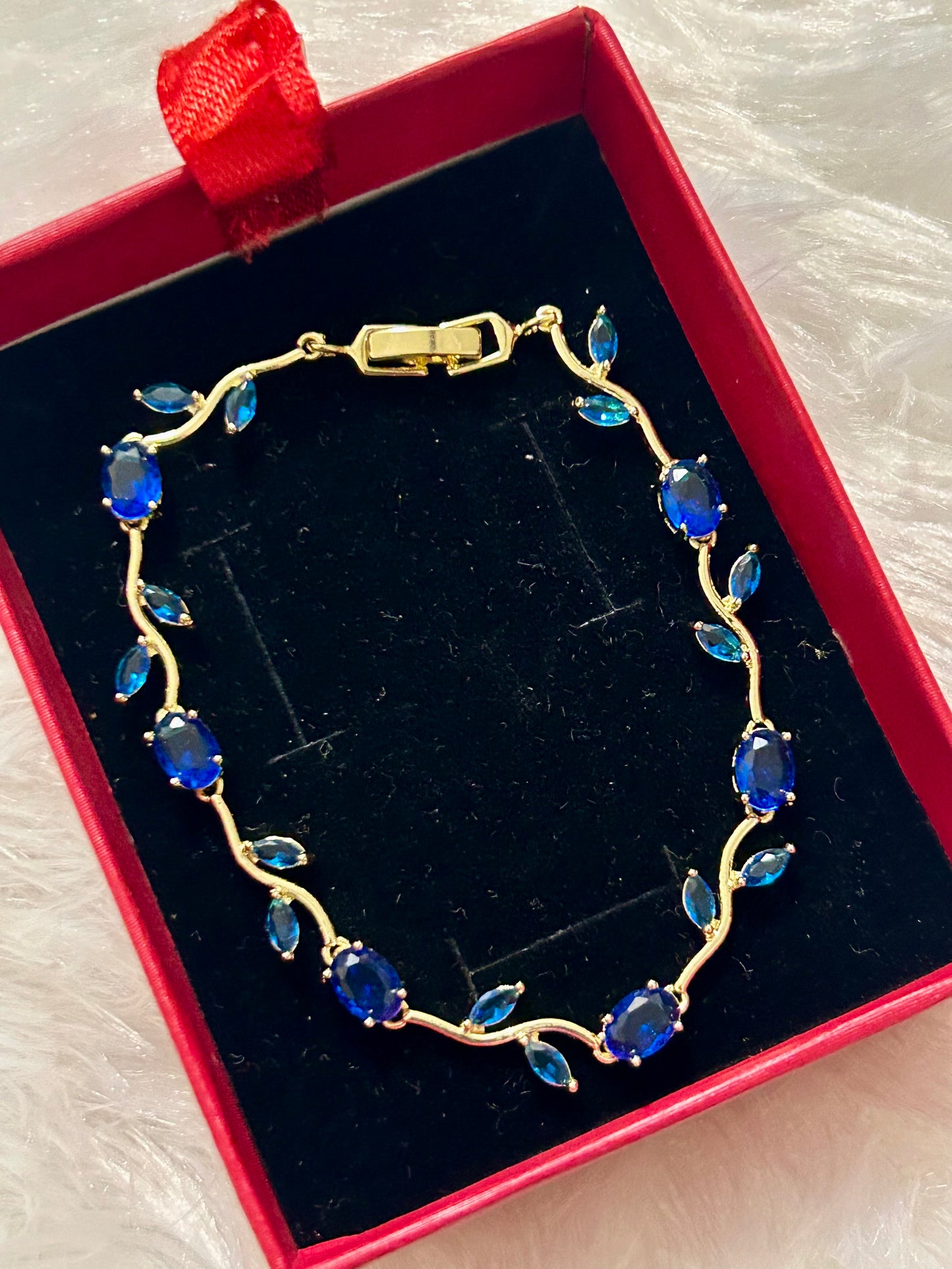 Blue Tulip Bracelet