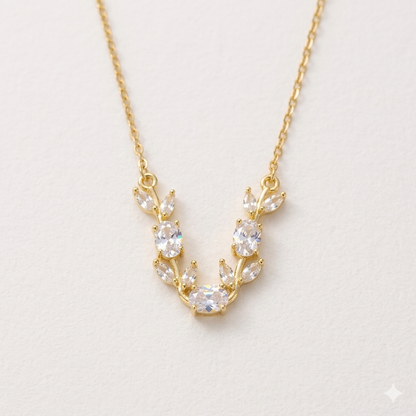 White Tulip Necklace