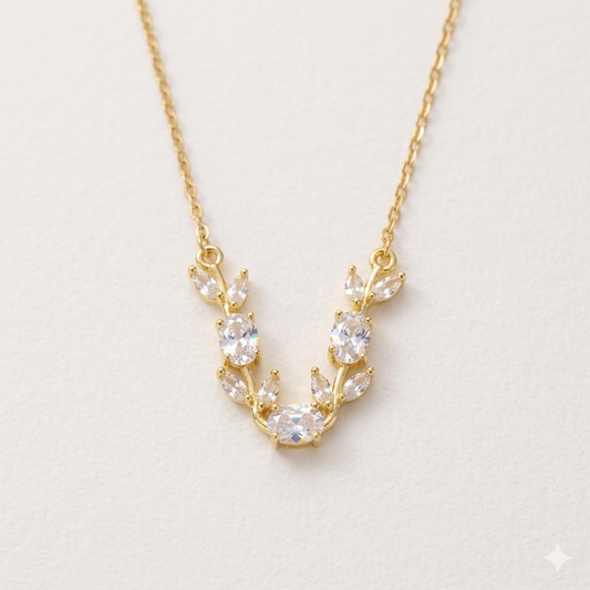 White Tulip Necklace