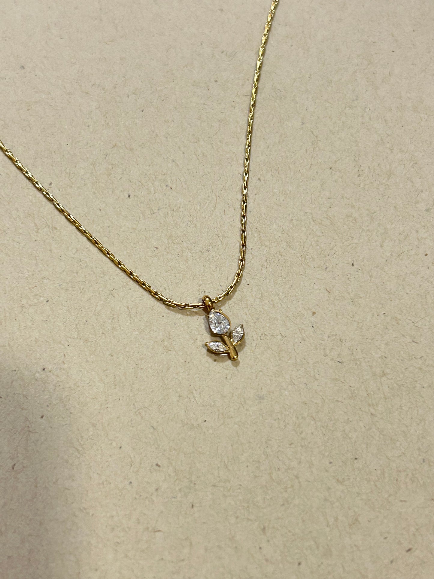 White Tulip Necklace