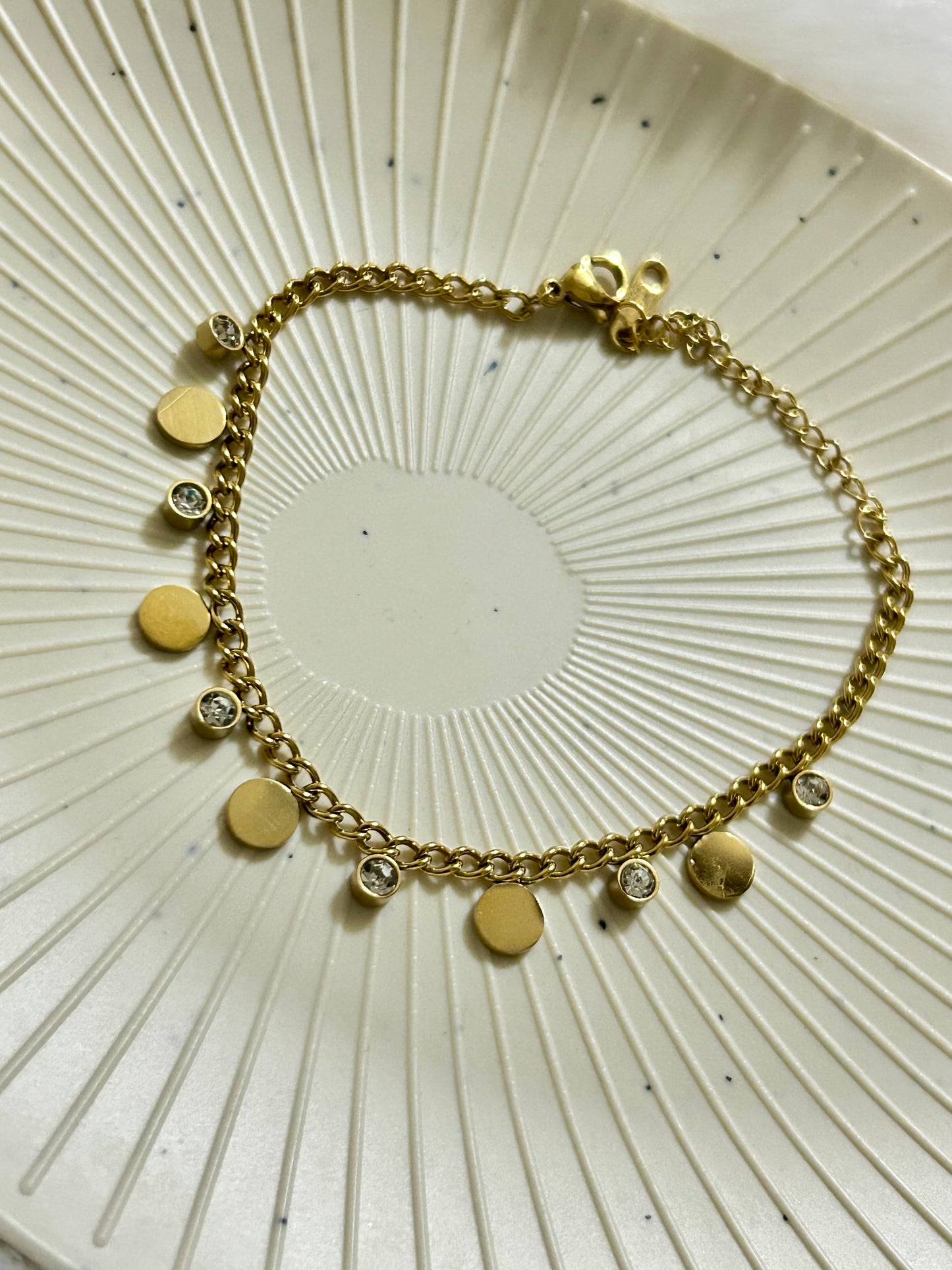 Coins & Diamond Bracelet