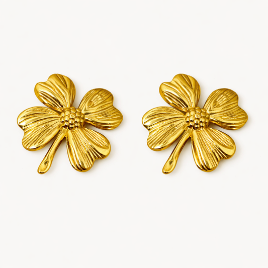 Golden Clover Studs
