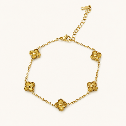 Golden Mini Clover Bracelet