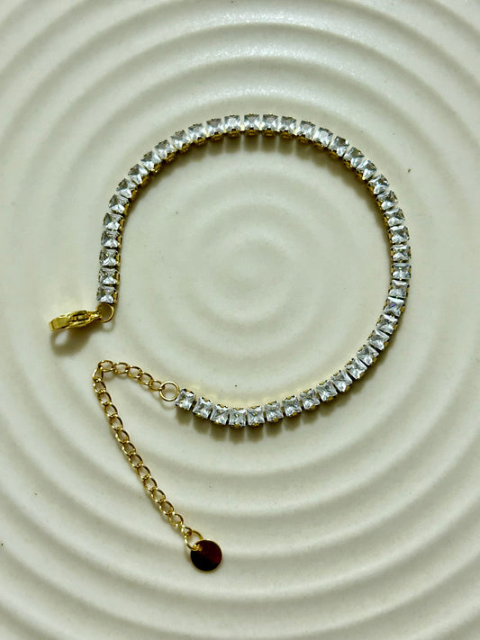 Square Tennis Bracelet