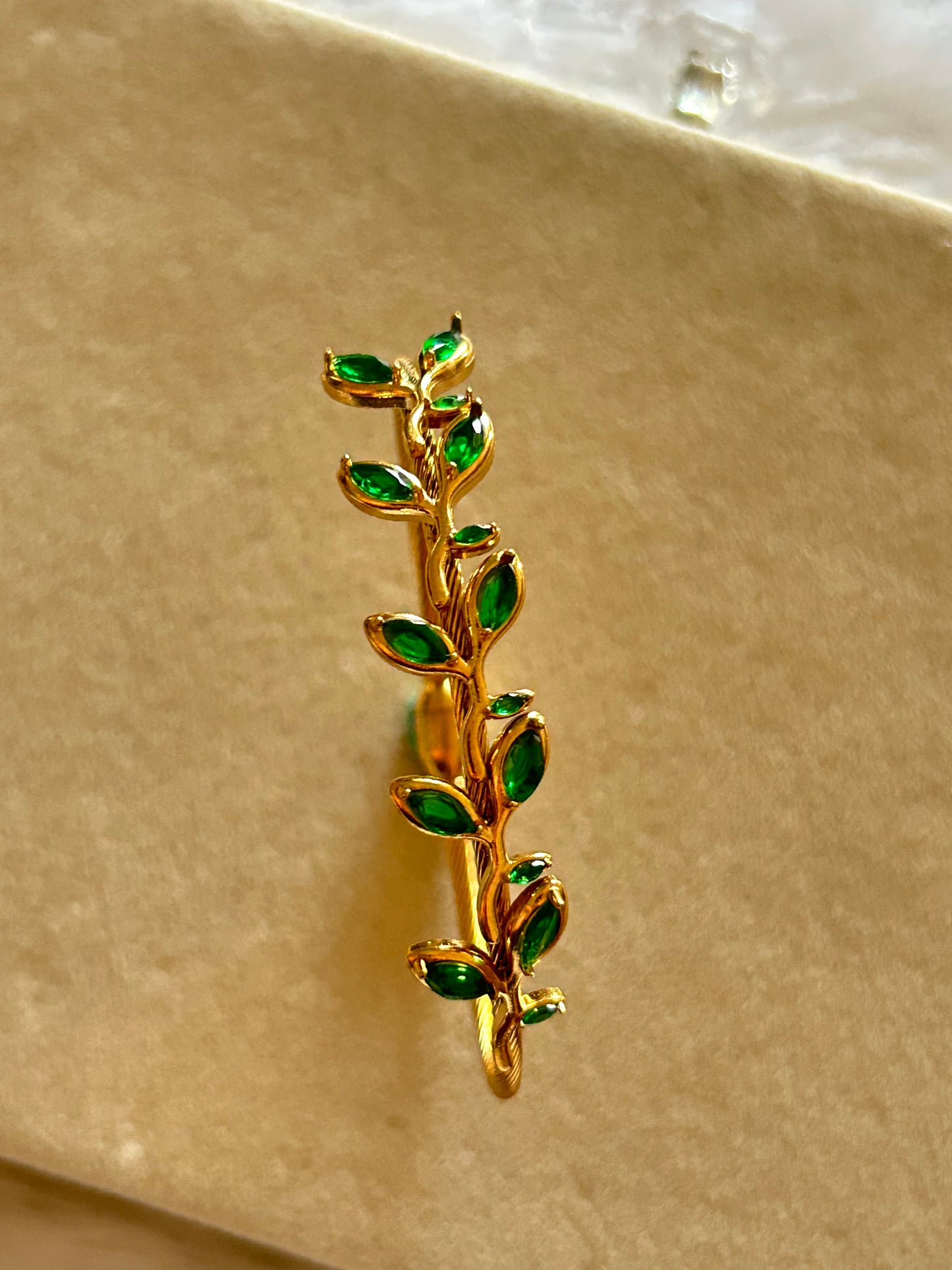 Emerald Leaf Bracelet