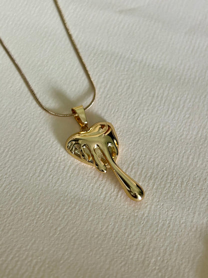 Dripping Heart Necklace
