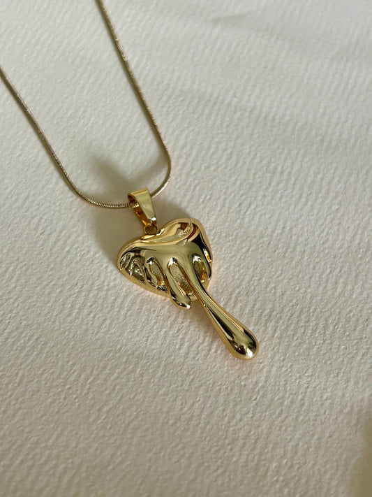 Dripping Heart Necklace