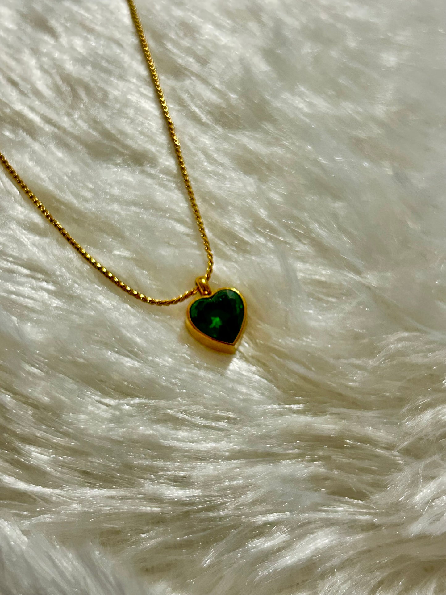 Green Heart Necklace