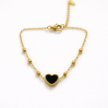 Black Heart Bracelet
