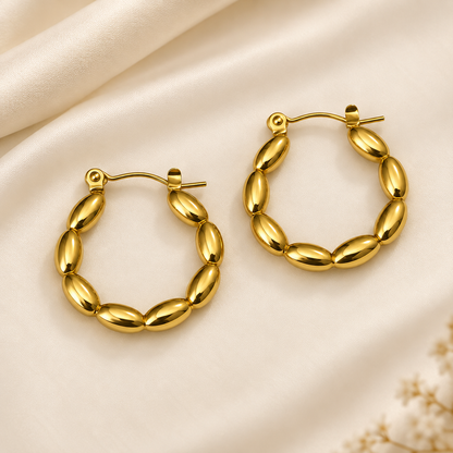 Beaded Hoops