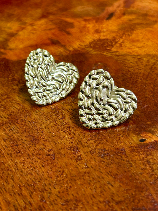 Heart Impression Earrings