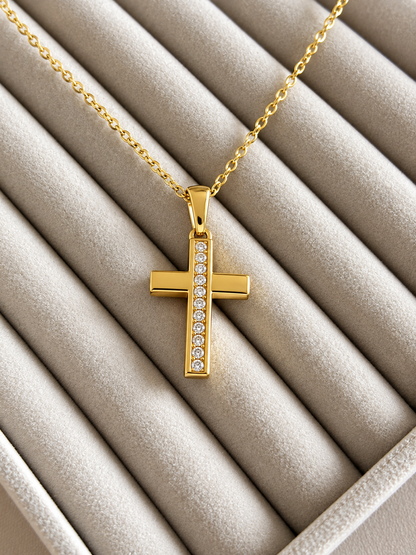 Crystal Cross Necklace