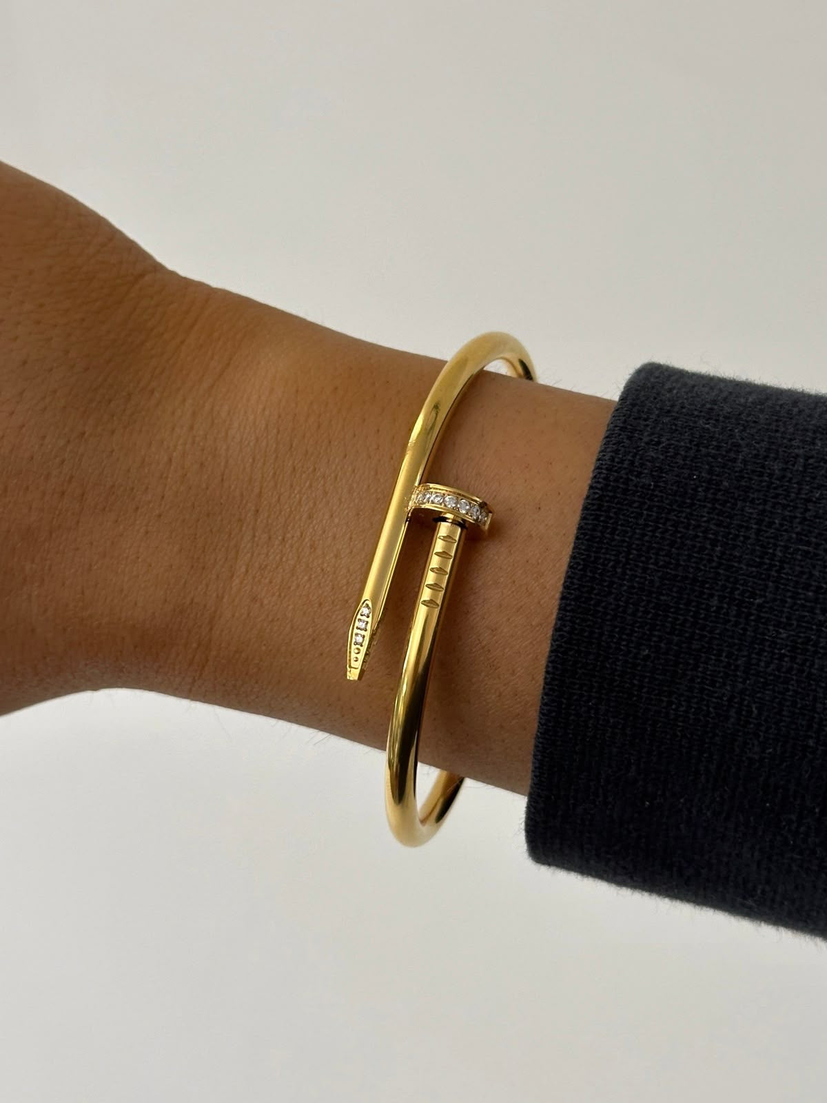 Diamond Nail Bracelet