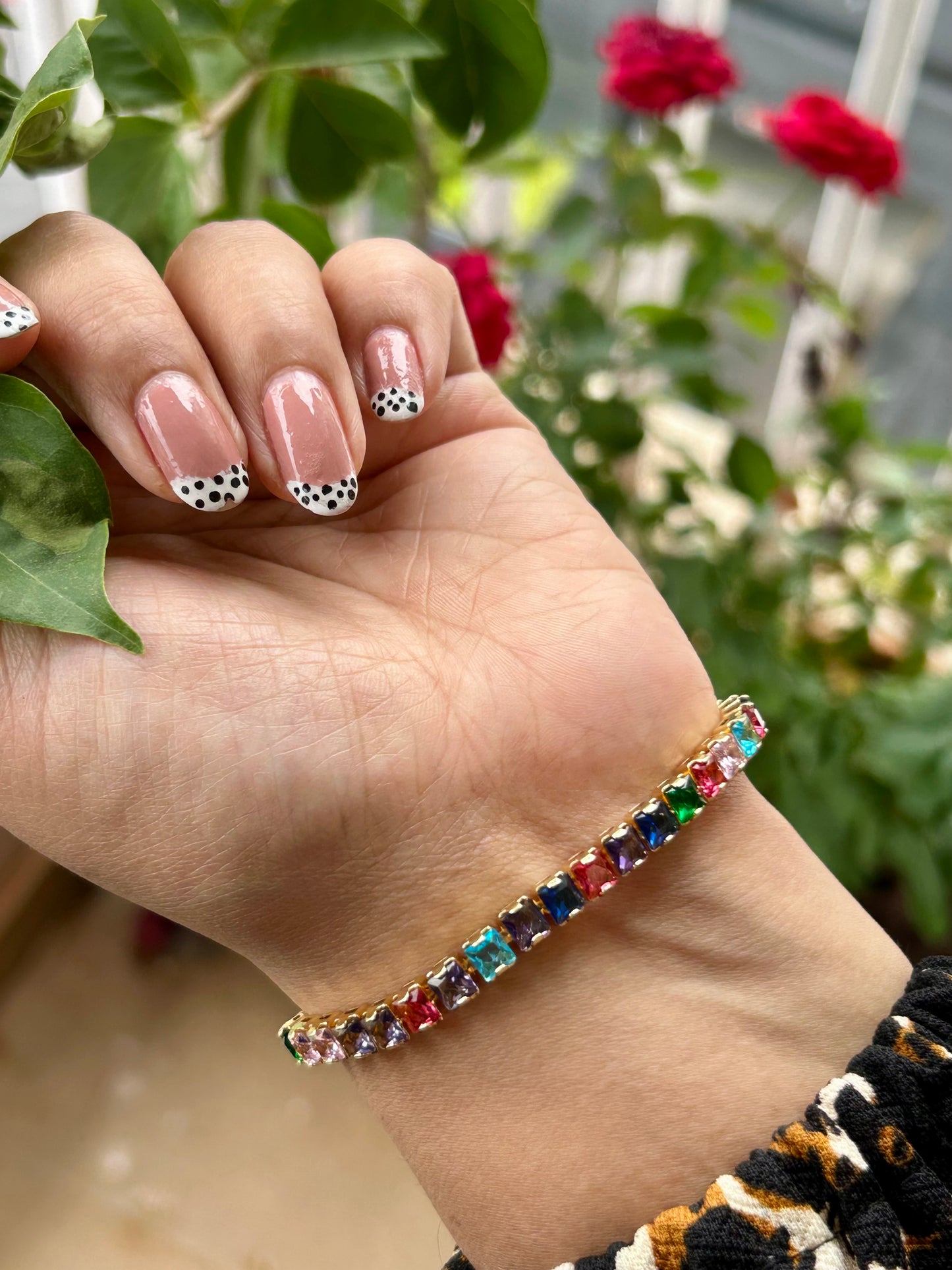 Rainbow Tennis Bracelet