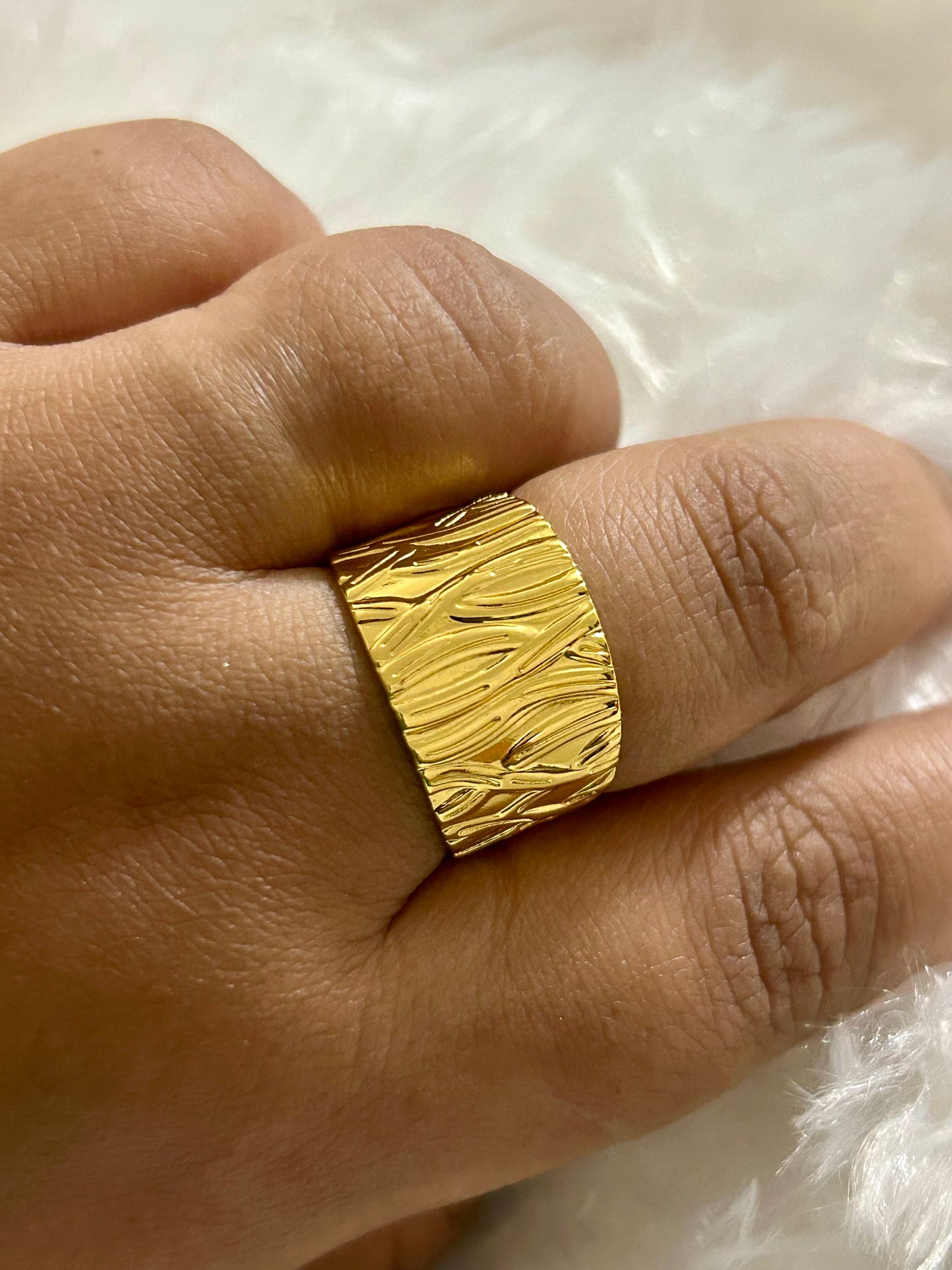 Textured Band Ring