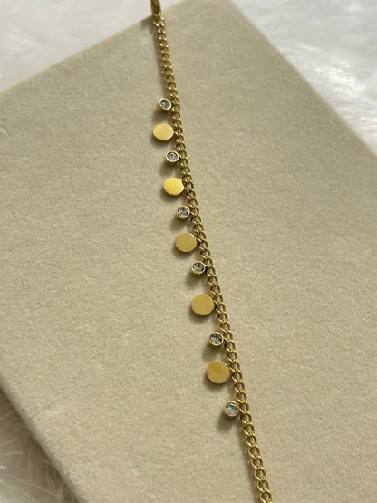 Coins & Diamond Bracelet