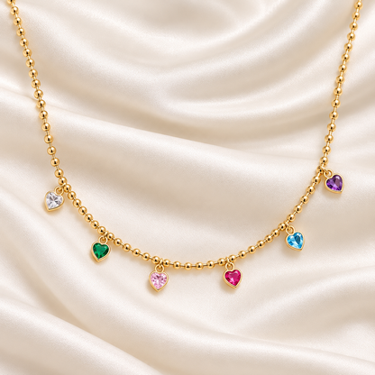 Rainbow Heart Necklace