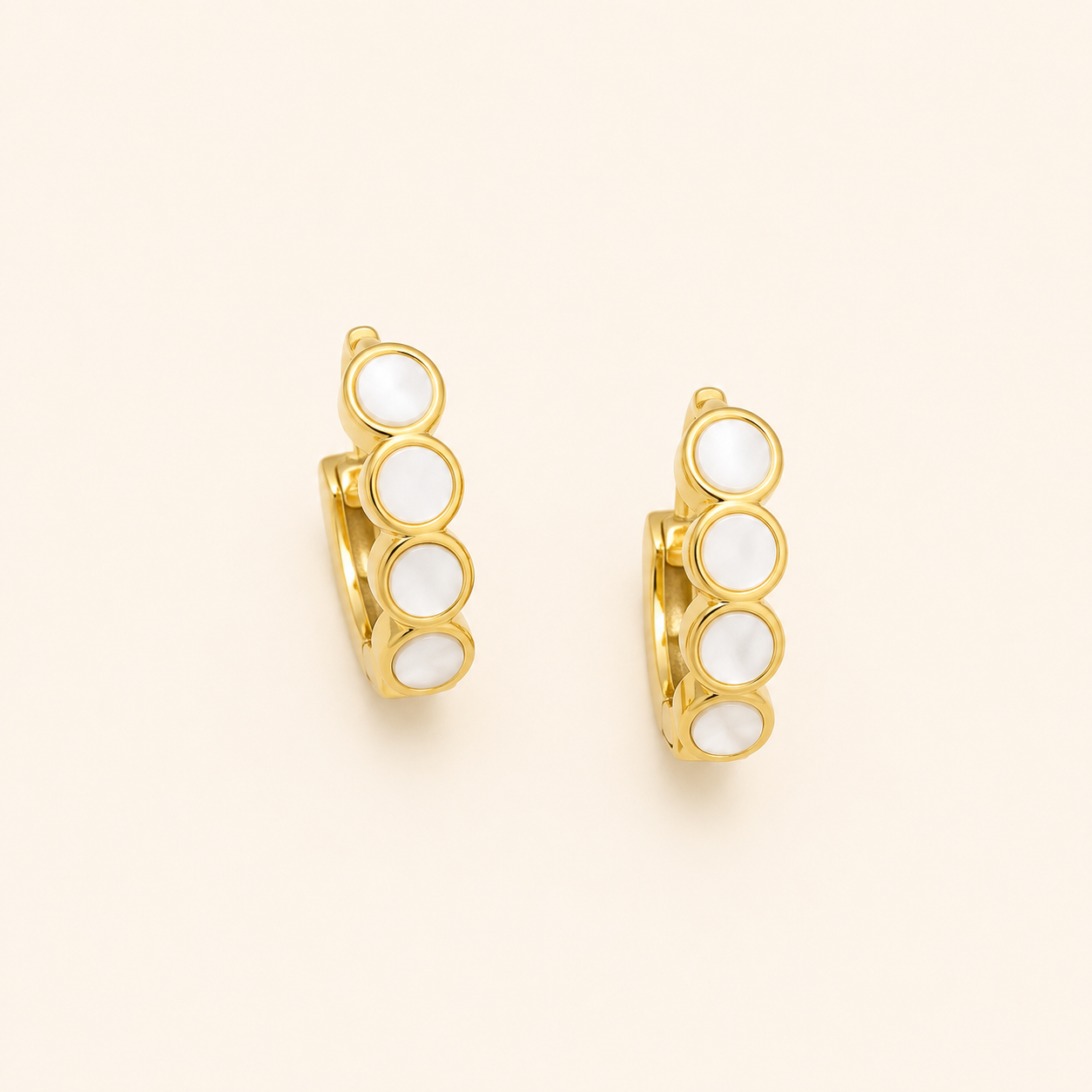 White Enamel Hoops