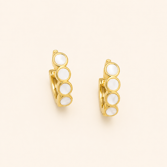 White Enamel Hoops