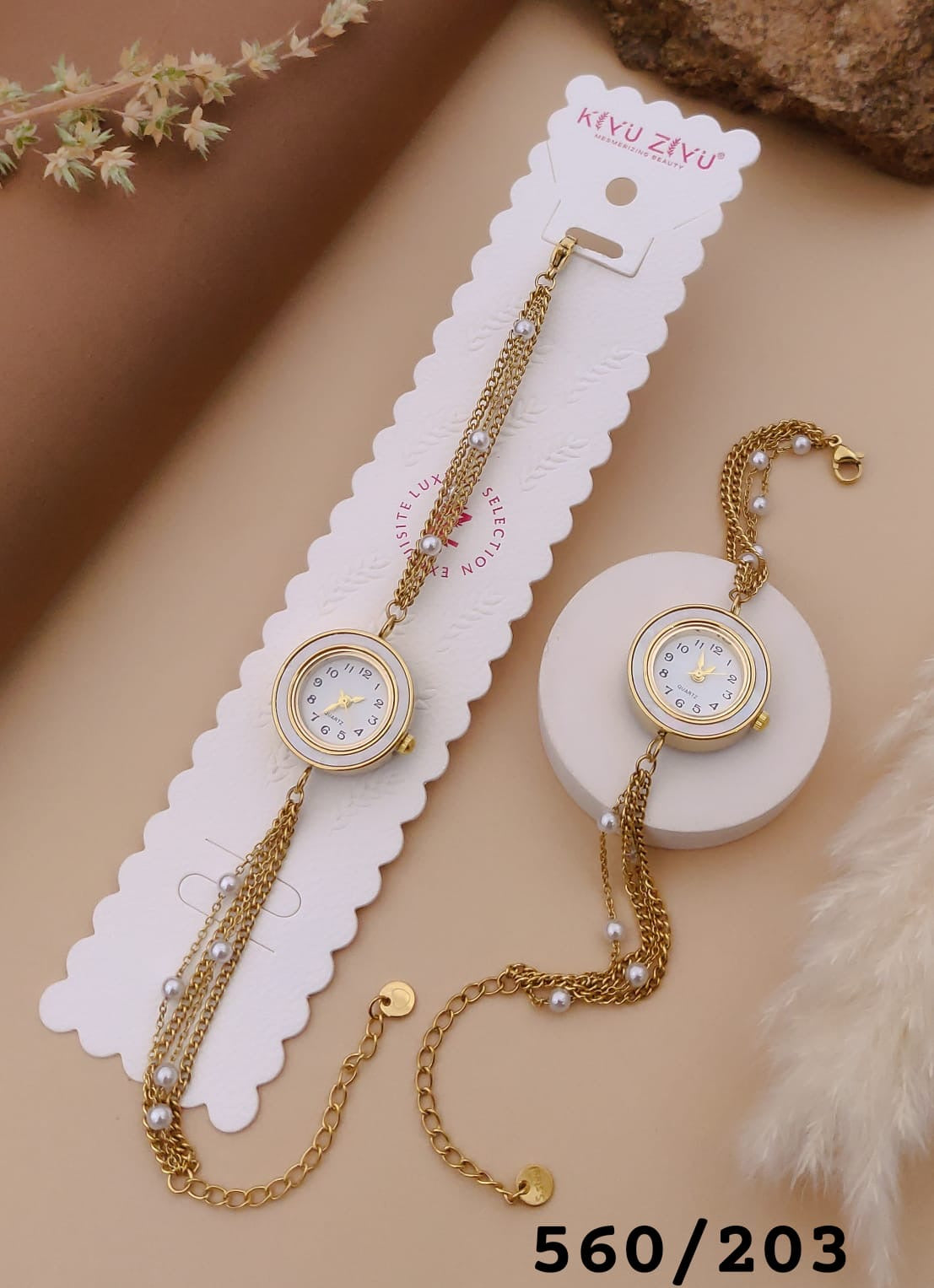 Pearl Bracelet Watch