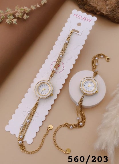 Pearl Bracelet Watch