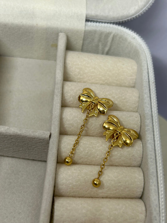 Bow Drop Studs