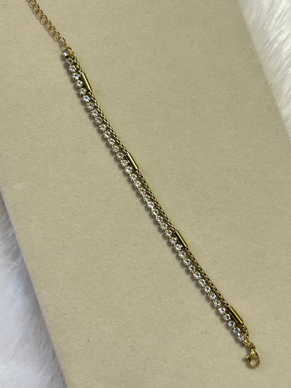 Double Chain Tennis Bracelet