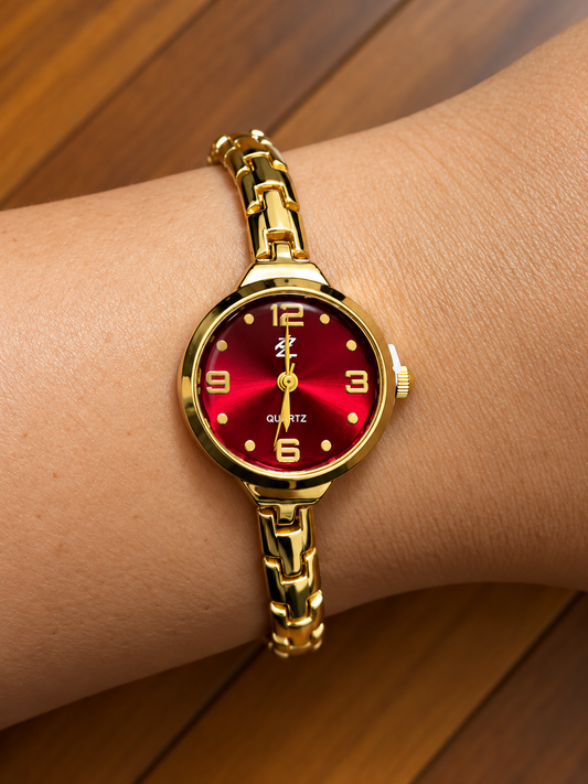 Maroon Dial Vintage Watch