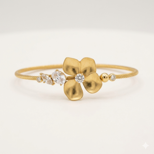 Crystal Flower Bracelet