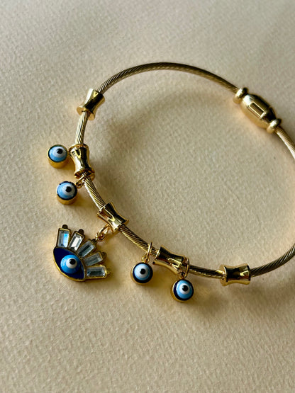 Evil Eye Luxe Charm Bracelet