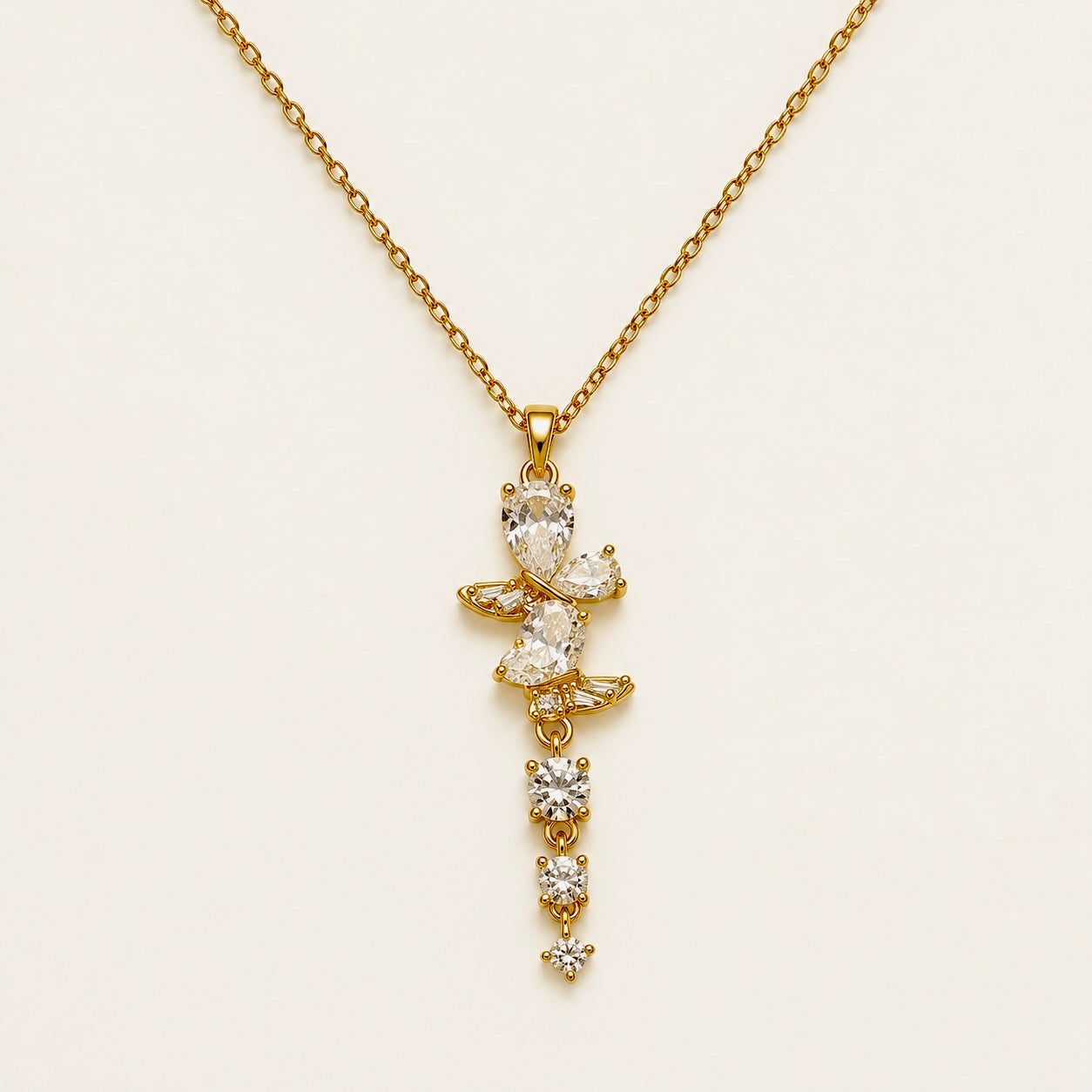 Butterfly Lariat Necklace