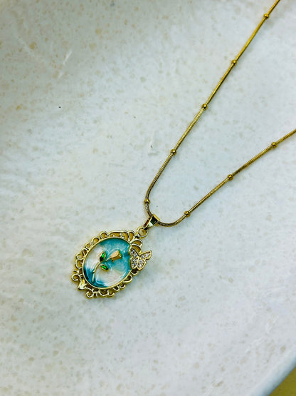 Blossom & Wings Anti Tarnish Necklace