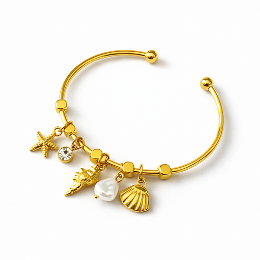 Beach Charms Cuff(Thin Wrist)