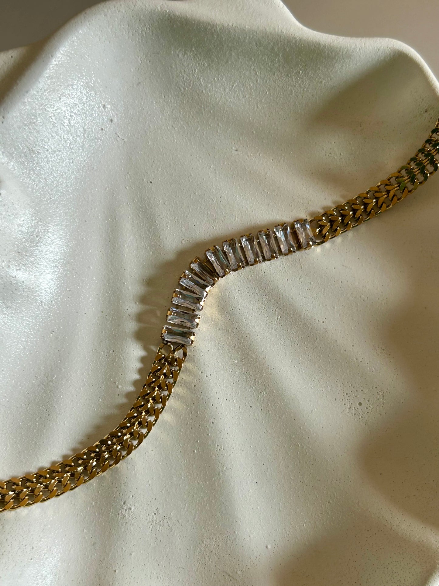 Tennis & Chain Bracelet