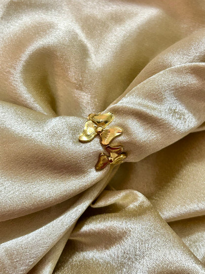 Three Petals Adjustable Ring