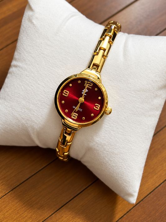 Maroon Dial Vintage Watch